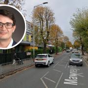 Cllr David Taylor (inset) is opposing plans for an eight-bed HMO in Mawney Road
